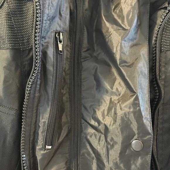 Screaming Eagle by Harley Davidson Women’s Black Biker Jacket, Leather Accents - Picture 15 of 17